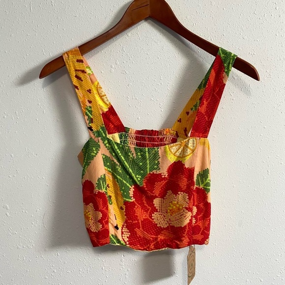 Tropical floral and fruit 2-piece set - Picture 6 of 7